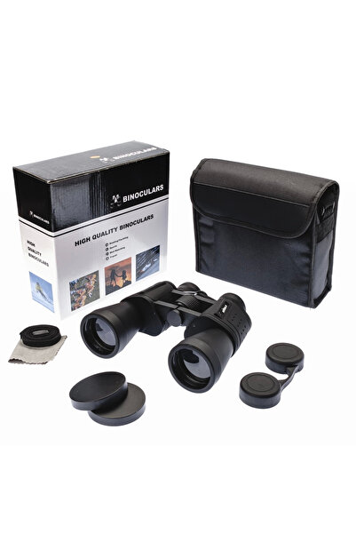 Epilons Siyah 10x50 Profesyonel El Dürbünü Geniş Mercekli Yüksek Netlik Gece ...