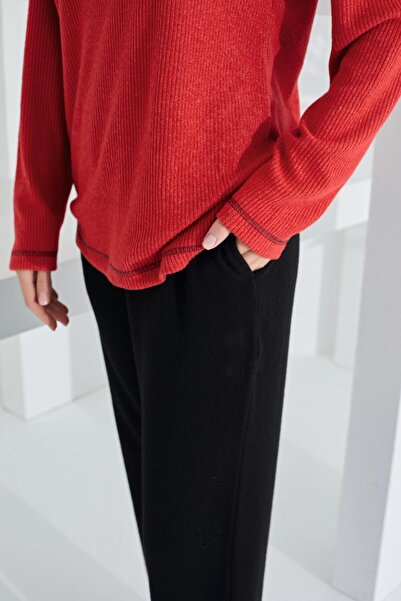 Etoile %100 Pamuk Deve Tüyü Kumaş Uzun Kol  Kadın Pijama Takımı 98405