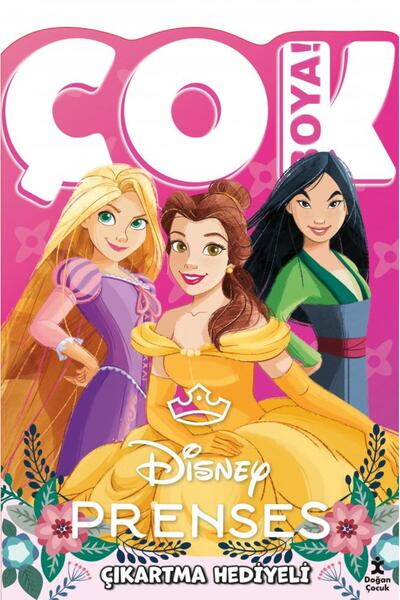 Doğan Çocuk Disney Prenses - Çok Boya! Çıkartmalı Dev Boyama Kitabı