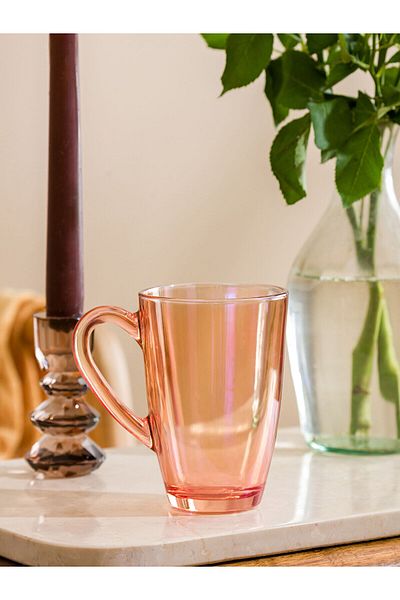LC Waikiki Lcw Home Peach Glass Mug 325 ml