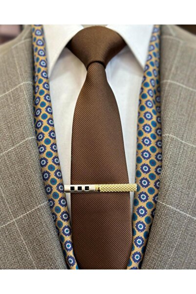 TerziAdemAltun Italian style plaid jacket pants suit orange T10719