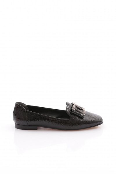 DGN Balerina de damă cu vârf plat, spate negru de pește 211752621