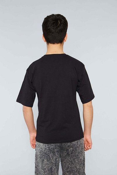 rg kidsstore Ανδρικό μπλουζάκι με στάμπα Seersucker με λαιμόκοψη