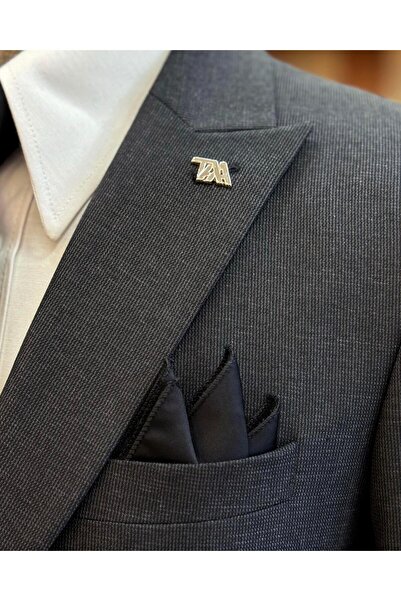 TerziAdemAltun Anthracite Italian Style Slim Fit Jacket Vest and Trousers Set - T9955