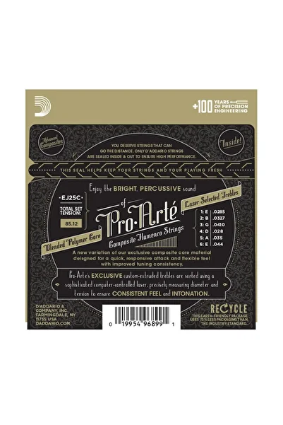 Daddario Daddario Ej25B Classical Guitar String Set