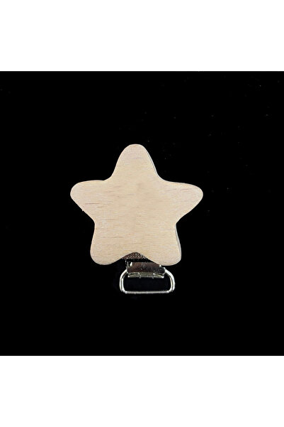 hobimon مشبك لهاية خشبي مع شكل نجمة