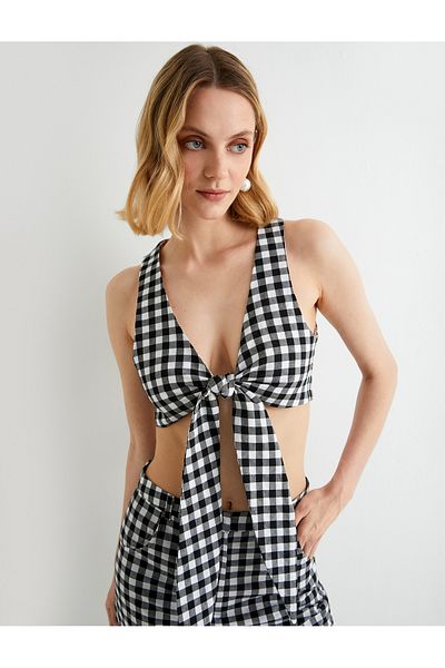 Koton X Tuba Unusal - Front Tie Crop Bustier