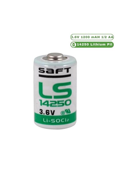 Saft LS14250 - 1/2 AA 3.6V Li-SOCI2 Lityum Pil