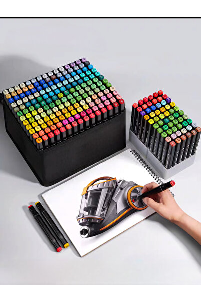 TOUCH SKETC 168 renk çift taraflı marker kalem seti