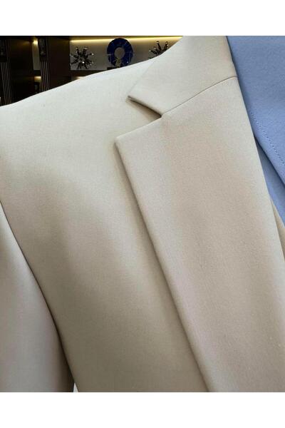TerziAdemAltun Klasik kesim regular fit ceket yelek pantalon takım elbise bej T12242
