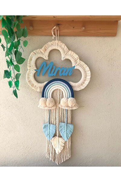 Tasarı Sanatı Bebek/çocuk Hediyelik Isimli Makrome Bulut Kapı Süsü Hastahane ...