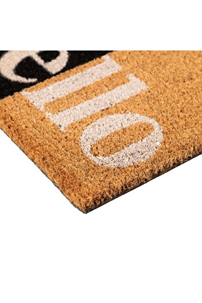 Mudo Home THEO HELLO KAPI PASPASI SİYAH BEYAZ 40X60