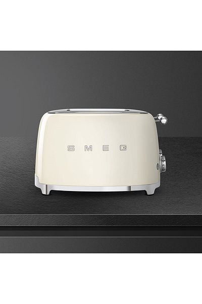 SMEG Tsf03creu محمصة كريم 4 فتحات
