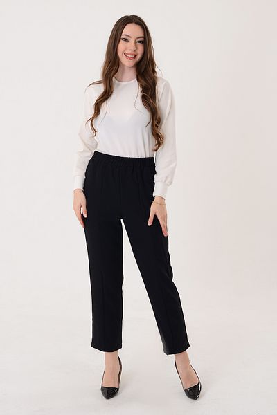 PİNKMARK PANTALONI NEGRI PANTALONI NEGRI PENTRU DAMĂ PINKMARK TAIE ELASTICĂ DE MORCOV PMPT2578