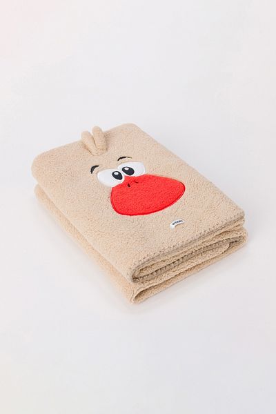 Woody Velsoft Blanket-Pla - 127-Cream