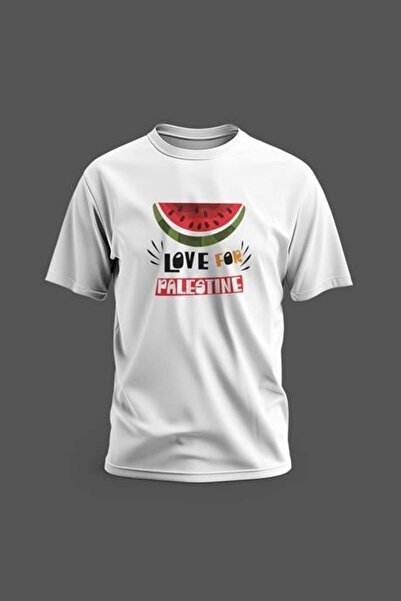Zaytoon Короткий рукав, Love For Palestine, цифровий принт з написом «Karpuz»...