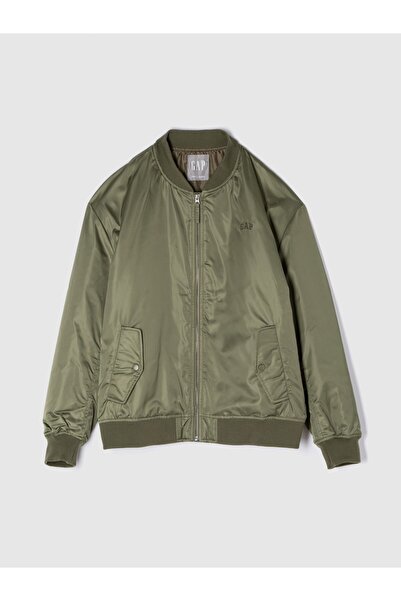 GAP Erkek Haki Gap Logo Relaxed Bomber Ceket