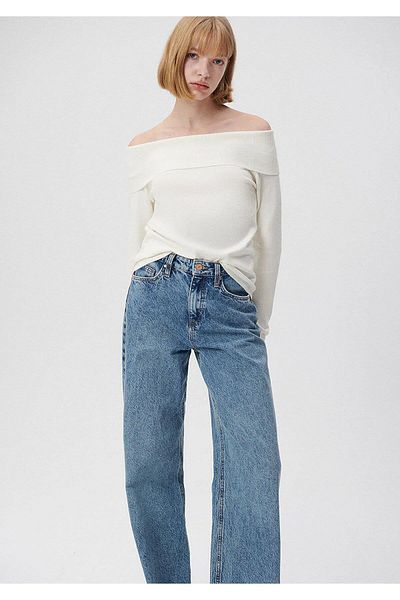 Mavi Γυναικεία Ρούχα Off White Πουλόβερ Off White