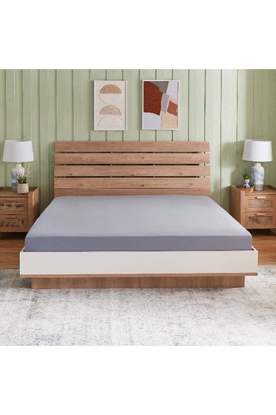 Home Box Ferum Micro Jersey Queen Fitted Sheet - 150x200+30 cm