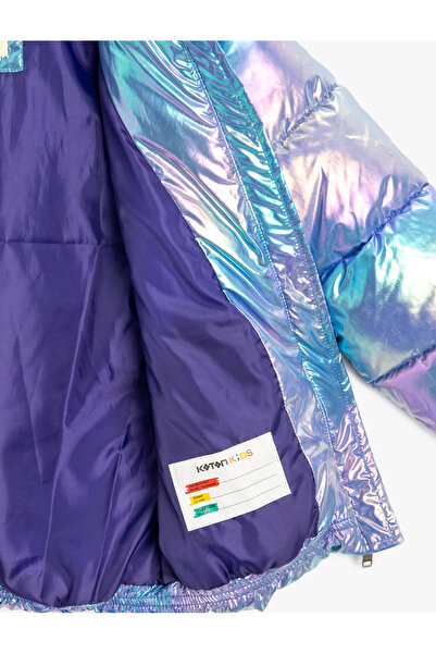 Koton Oversize Şişme Mont Kapşonlu Parlak