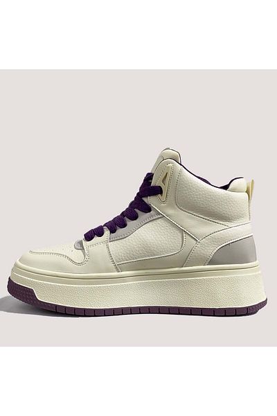 Guja 24k358-2 Pantofi casual pentru femei - violet-alb - 40