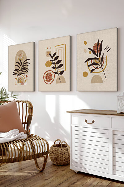 Artavessa Dekoratif 3 Parça Kanvas Tablo - 3CNVS13