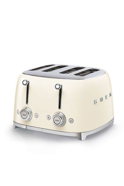 SMEG Tsf03creu محمصة كريم 4 فتحات