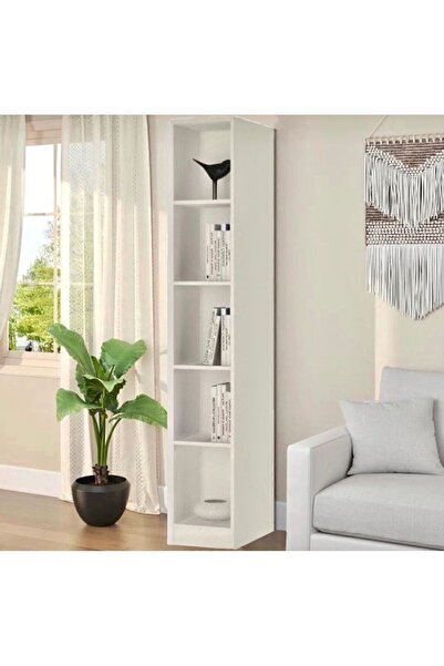 Sözer Mobilya Simple 5 Raflı Ince Kitaplık