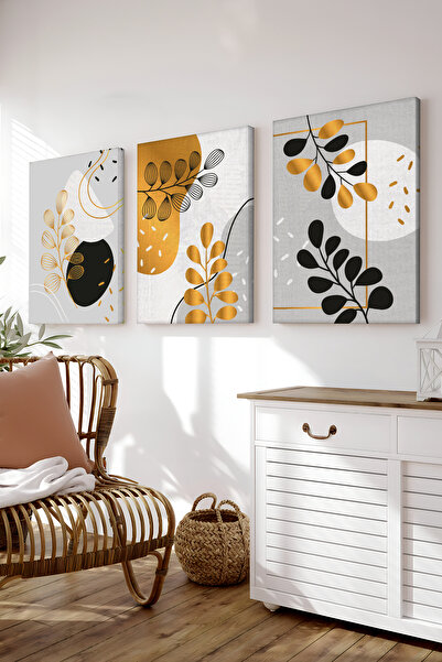 Artavessa Dekoratif 3 Parça Kanvas Tablo - 3CNVS3