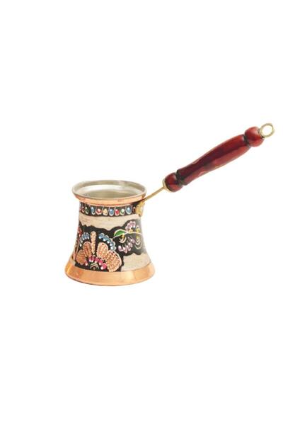 Saray Ottoman handicraft Erzincan El Işlemeli Bakır Küçük Klasik Cezve Mineli