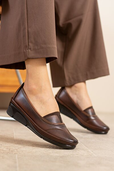 Shakrak Kadın Taba Rahat Ortopedik Anne Ayakkabısı