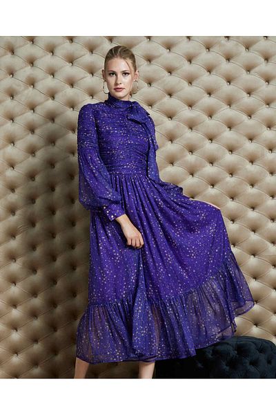 SERPİL Serpil Women's Purple Dress 35206