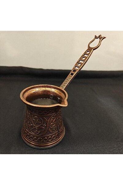 Saray Ottoman handicraft İndüksiyon Cezve No:1 Antik Bakır Renk
