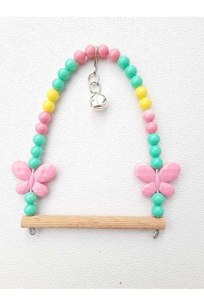 Be Cat Bird Swing Swinging Beaded Perch