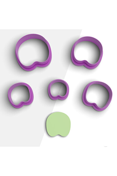 brocutters قالب قطع طين بوليمر عضوي الشكل، قالب حلق، قالب قلادة، قطع طين، 5 أ...