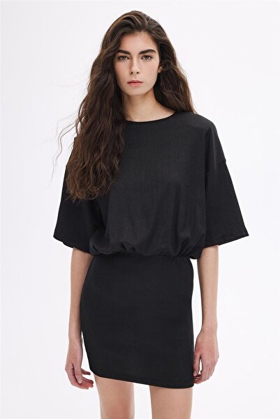 SHERIN Padded Gathered Waist Mini Dress