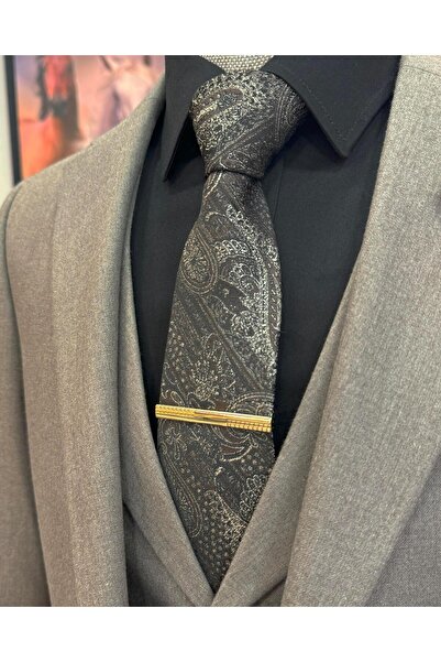 TerziAdemAltun Italian style jacket vest pleated pants suit mink T11307