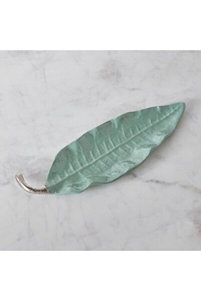 Home Box Splendid Leaf Shape Decorative Platter - 34x10.5x2 cm