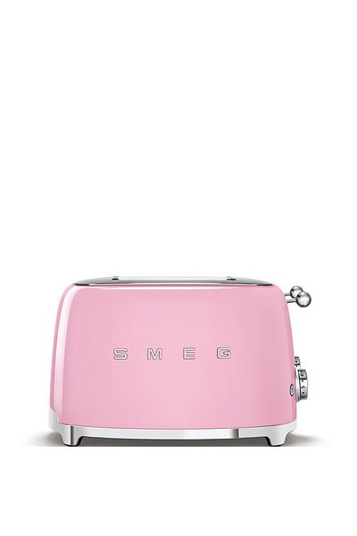 SMEG Pink Toaster - Tsf03pkeu 4 Slots