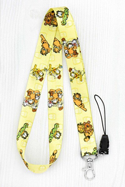 Apptakı Yaramaz Kedi Yaka Kartı Boyun İpi Telefon Askısı - ASK0069