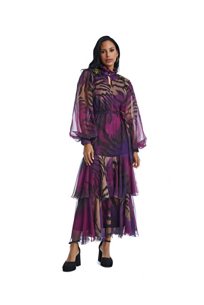 SERPİL Serpil Kadın Mor Elbise 38951