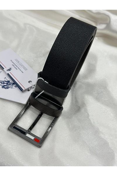 U.S. Polo Assn. BAZA. POLO ASSN. Piele naturală pentru bărbați - față-verso maro negru