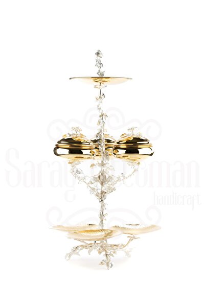 Saray Ottoman handicraft Sunumluk Çerezlik Dallı 7'li