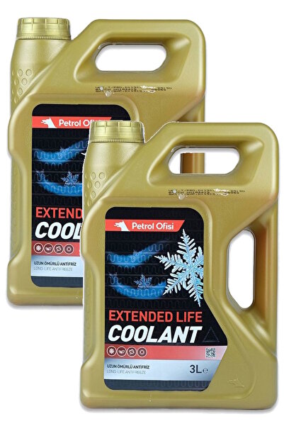 Petrol Ofisi Konsantre Kırmızı Antifriz 3 Litre 2li Paket (Extended Coolant L...
