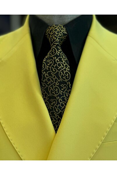 TerziAdemAltun Yellow Slim FiT ITalian STyle Double BreasTed JackeT and PanTs SeT - T12600