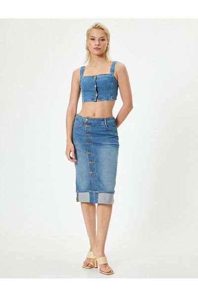 Koton Fusta de dama - 4Sal70043Mdmıd Model