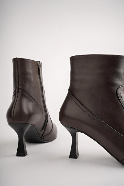 MUGGO Natalie zaručeně pravé dámské kozačky se špičatou špičkou na zip na tenkém podpatku