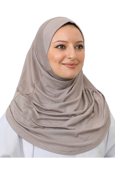 Modish Group شال عمامة ناعم للارتداء الجاهز - مينك فاتح