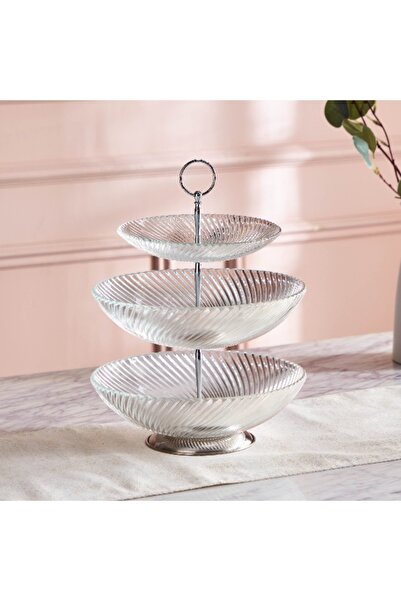 Home Box Vintage 3-Tier Bowl Platter