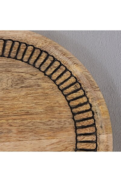 Home Box Earthy Vibe Wooden Plate - 28 cm